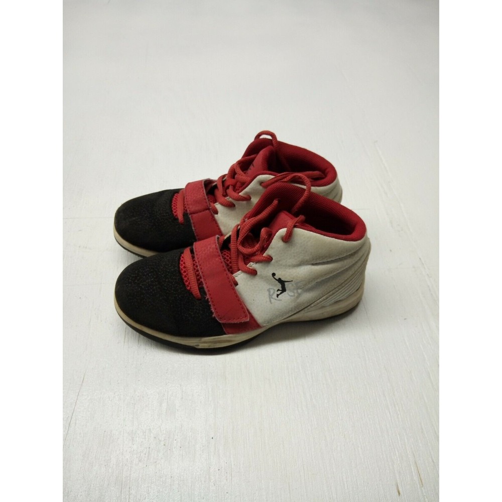Rise Risewear Youth Boys' Black White,Red High-Top Sneakers Basketball Shoes 1M